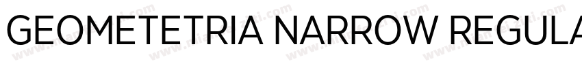 GEOMETETRIA NARROW REGULAR字体转换